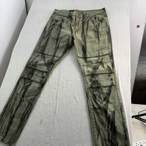 Crysp Denim Men’s Jeans Trendy 38x34 NWT Green Strait Leg